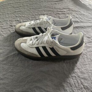 Adidas Samba White and Black Sneakers